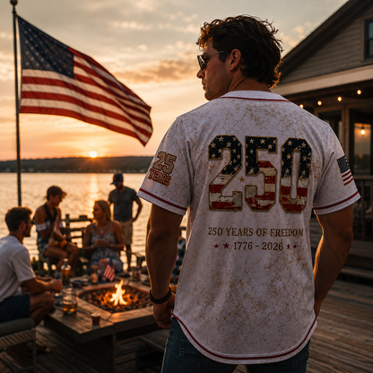 250 Years of American Freedom Baseball Jersey | Limited 2026 Edition