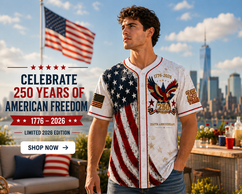 250 Years of American Freedom Baseball Jersey | Limited 2026 Edition